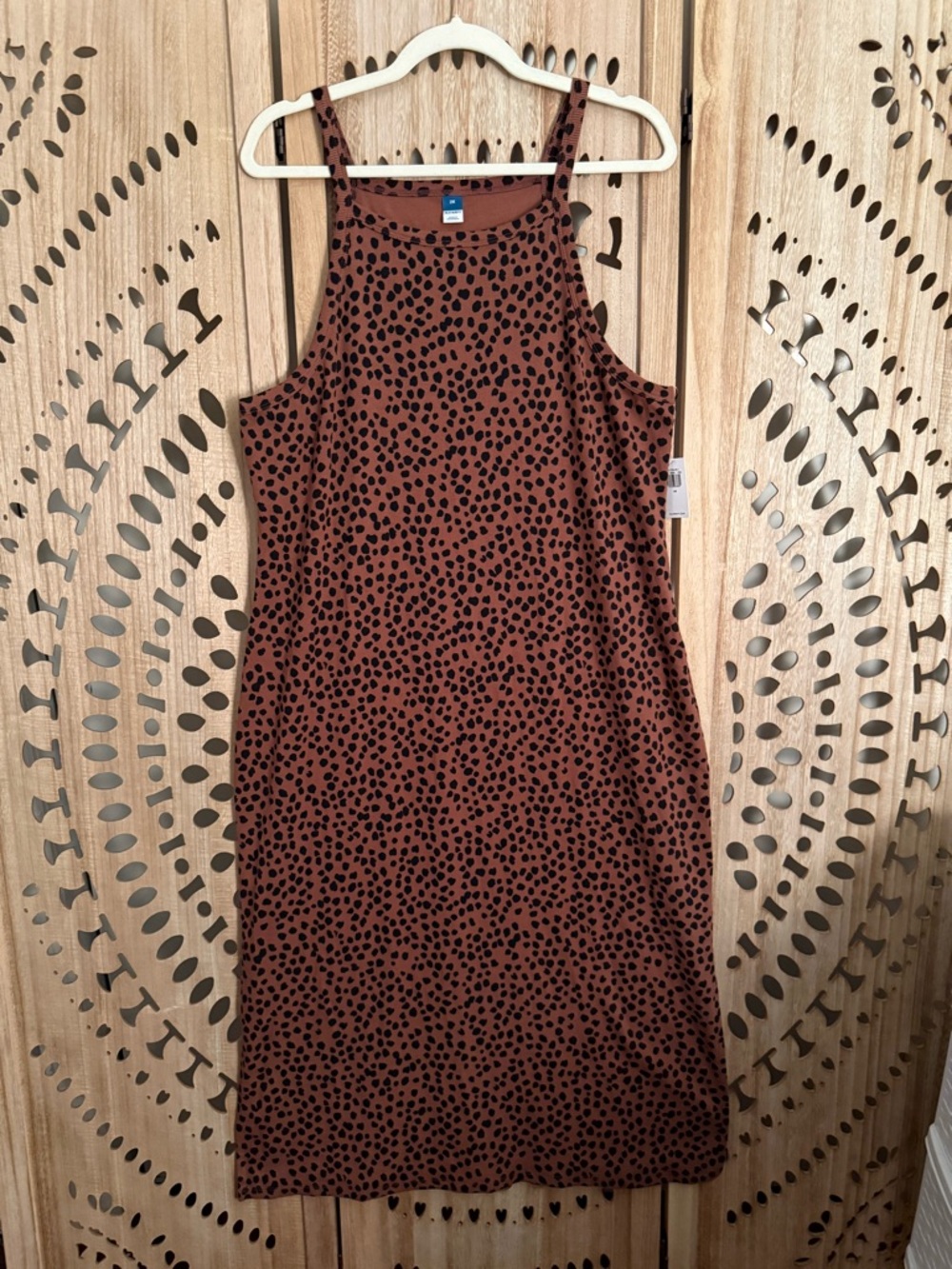 NWT Old Navy Leopard Ribbed Tank Dress